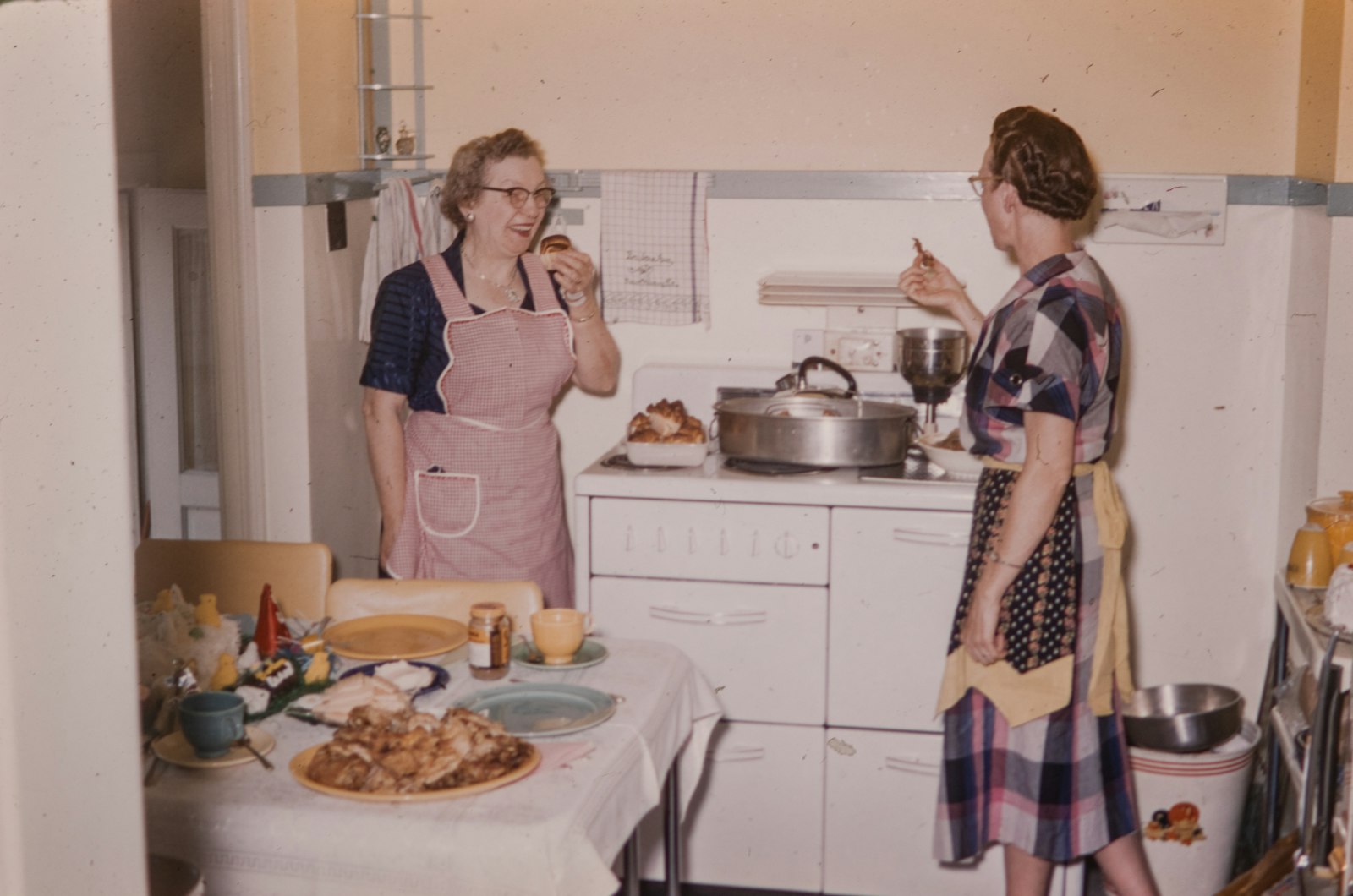 Home - in-home care san diego - mother and daughter having a conversation in the kitchen Mother and daughter having a conversation in the kitchen